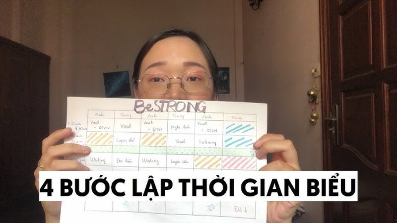 Thời gian biểu là công cụ giúp bạn tổ chức công việc, học tập